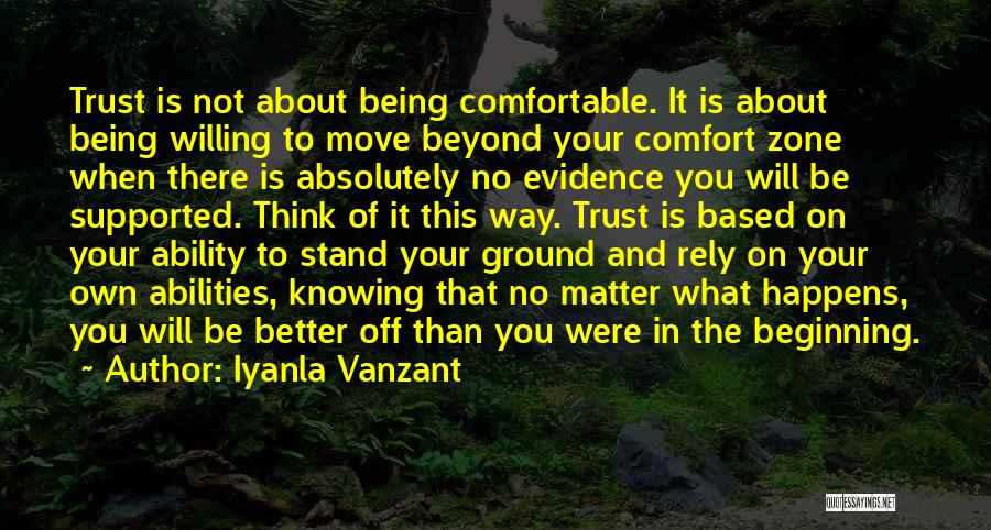 Being Supported Quotes By Iyanla Vanzant
