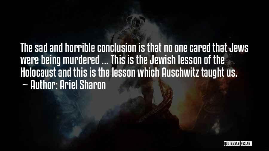 Being Taught A Lesson Quotes By Ariel Sharon