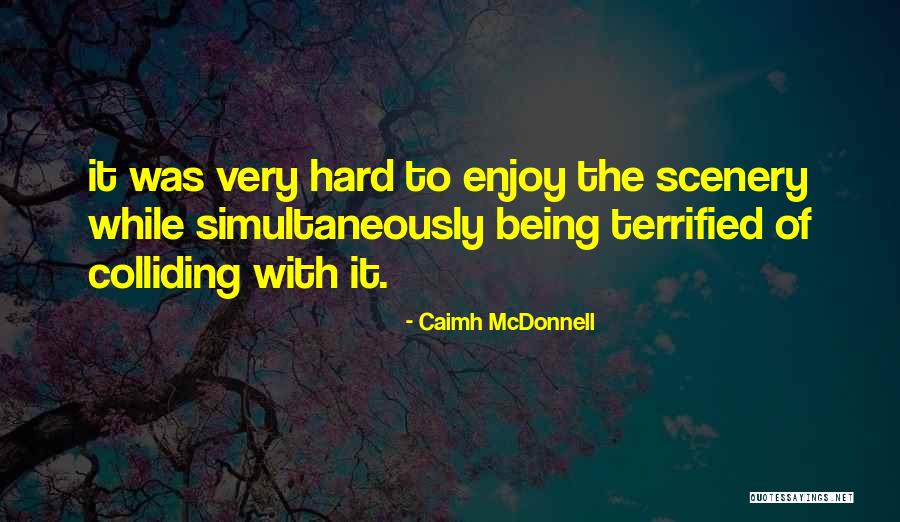 Being Terrified Quotes By Caimh McDonnell Being Terrified Quotes By Caimh McDonnell