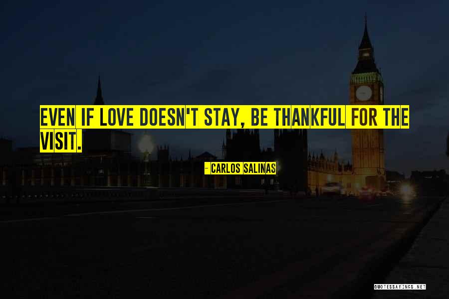 Being Thankful For Love Quotes By Carlos Salinas Being Thankful For Love Quotes By Carlos Salinas