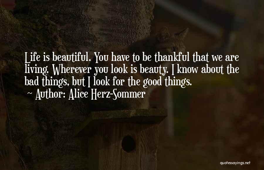 Being Thankful For Your Life Quotes By Alice Herz-Sommer