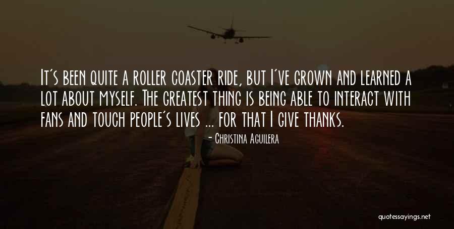 Being Thankful Quotes By Christina Aguilera