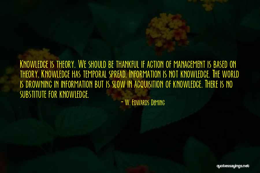Being Thankful Quotes By W. Edwards Deming Being Thankful Quotes By W. Edwards Deming