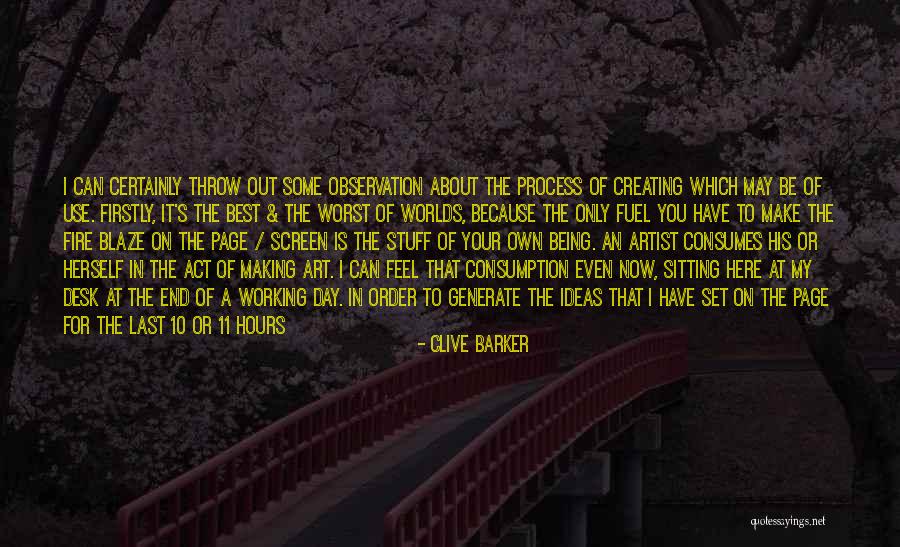 Being The Best At Work Quotes By Clive Barker