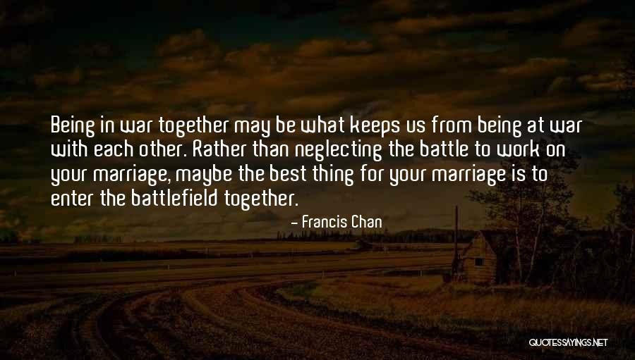 Being The Best At Work Quotes By Francis Chan