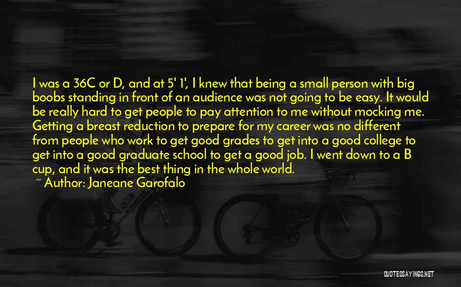 Being The Best At Work Quotes By Janeane Garofalo