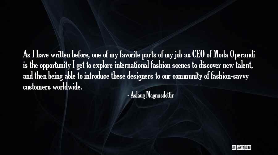 Being The Best At Your Job Quotes By Aslaug Magnusdottir