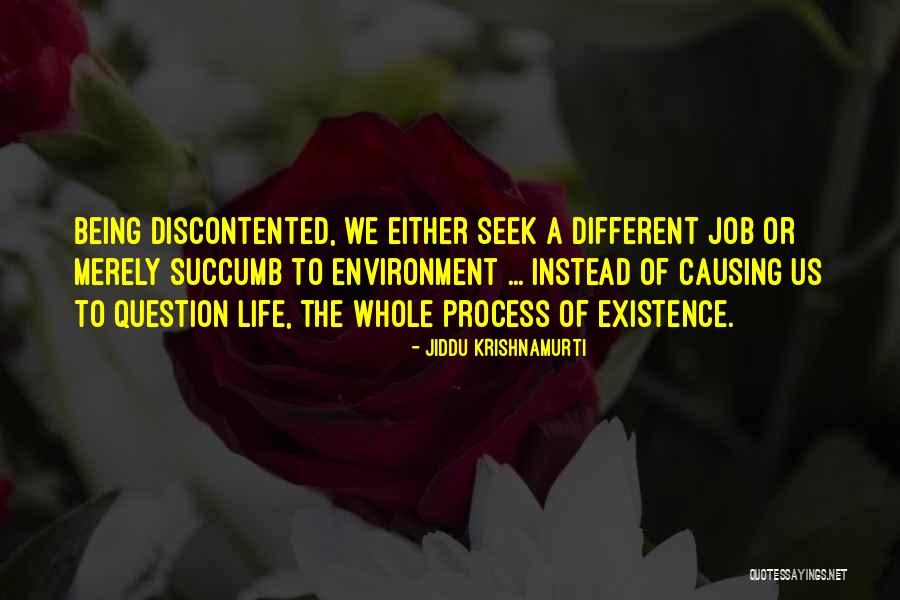 Being The Best At Your Job Quotes By Jiddu Krishnamurti