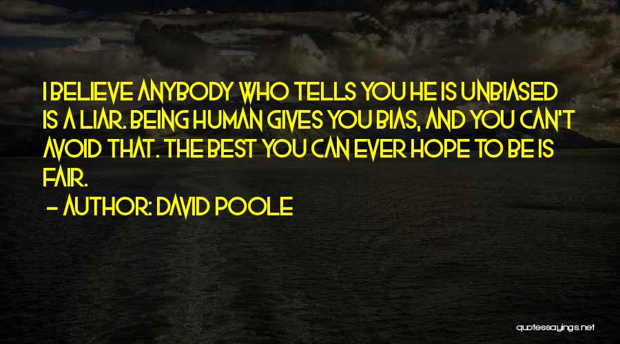 Being The Best You Can Be Quotes By David Poole