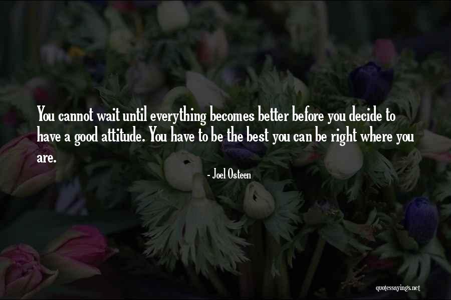 Being The Best You Can Be Quotes By Joel Osteen