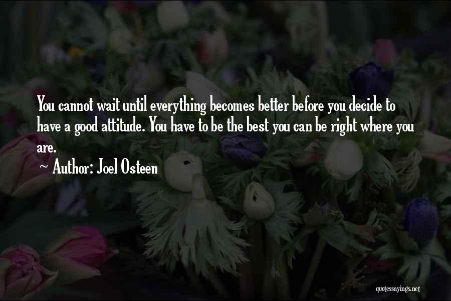 Being The Best You Can Quotes By Joel Osteen