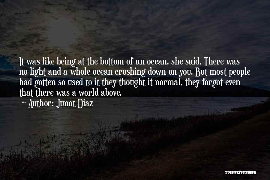 Being The Light Of The World Quotes By Junot Diaz