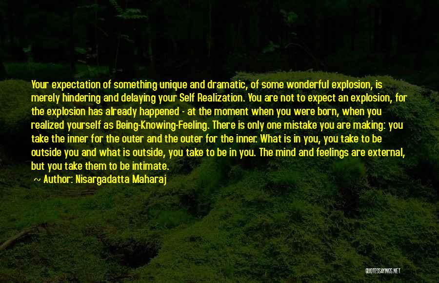 Being The Only One For You Quotes By Nisargadatta Maharaj