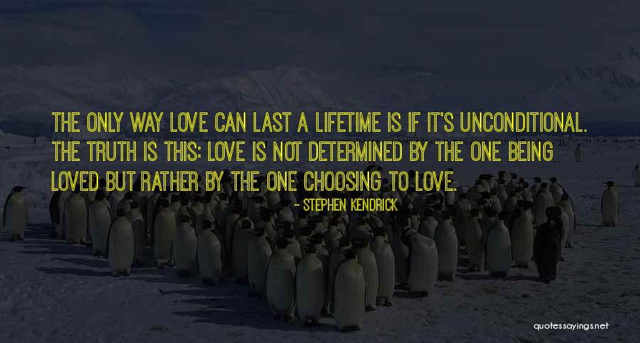 Being The Only One Quotes By Stephen Kendrick Being The Only One Quotes By Stephen Kendrick