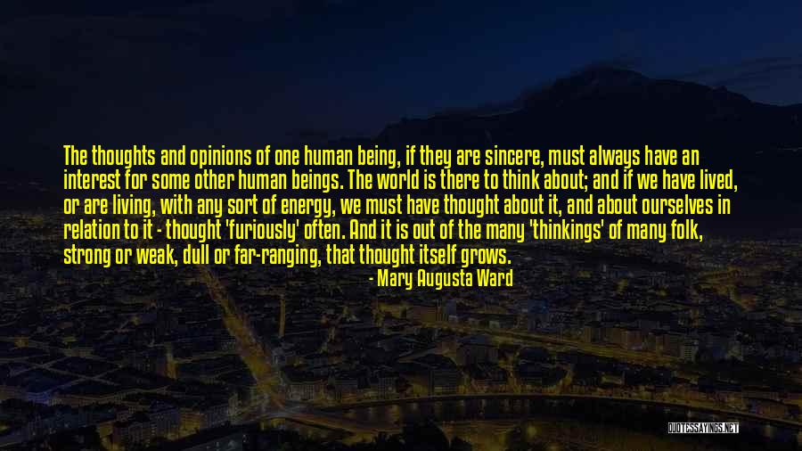 Being The Strong One Quotes By Mary Augusta Ward