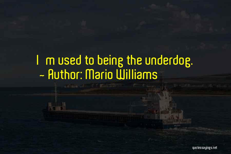 Being The Underdog Quotes By Mario Williams