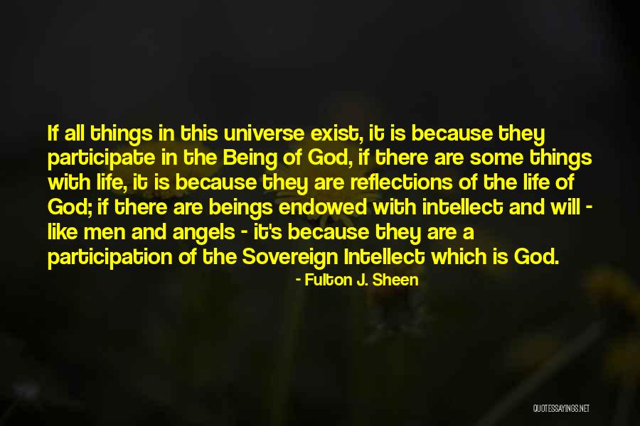 Being The Universe Quotes By Fulton J. Sheen