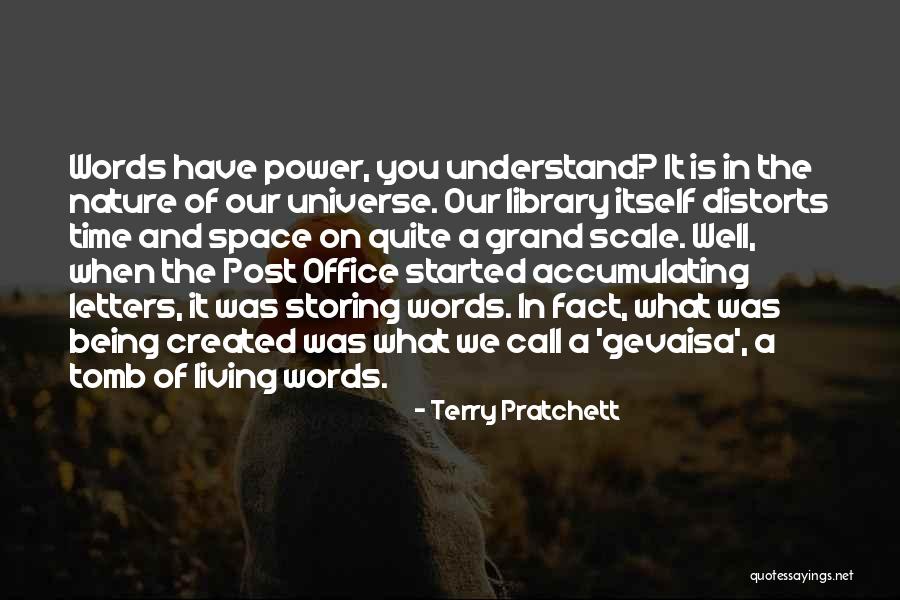 Being The Universe Quotes By Terry Pratchett