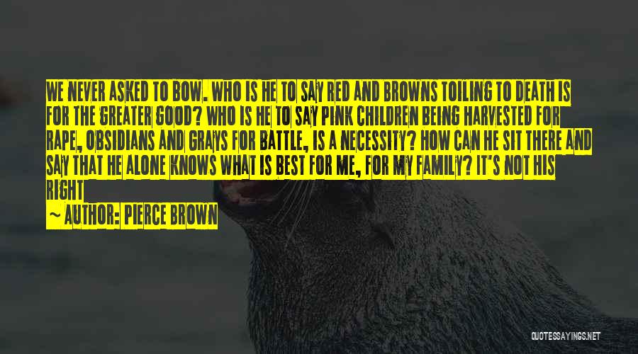 Being There For Family Quotes By Pierce Brown