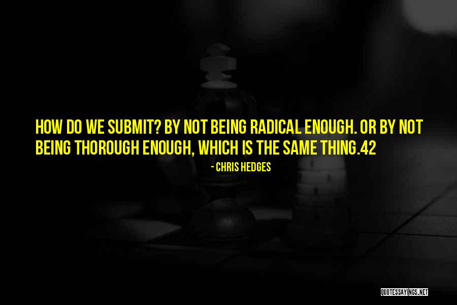 Being Thorough Quotes By Chris Hedges Being Thorough Quotes By Chris Hedges