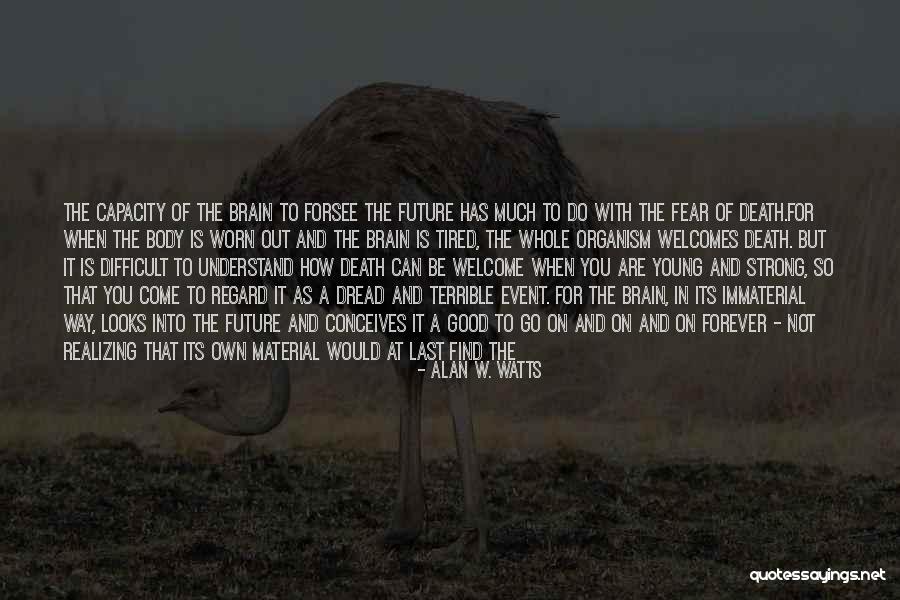 Being Tired And Worn Out Quotes By Alan W. Watts