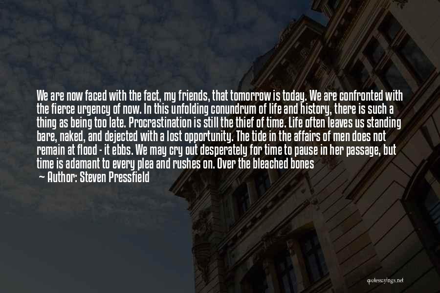 Being Too Late Quotes By Steven Pressfield