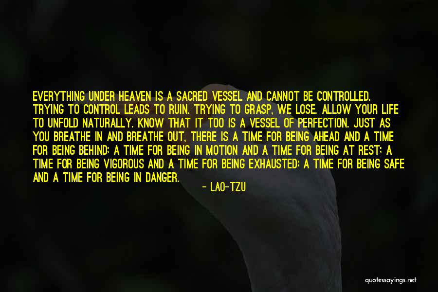 Being Too Safe Quotes By Lao-Tzu Being Too Safe Quotes By Lao-Tzu