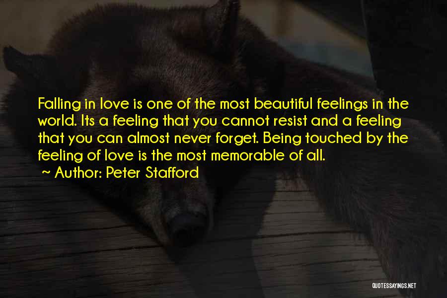 Being Touched By Love Quotes By Peter Stafford