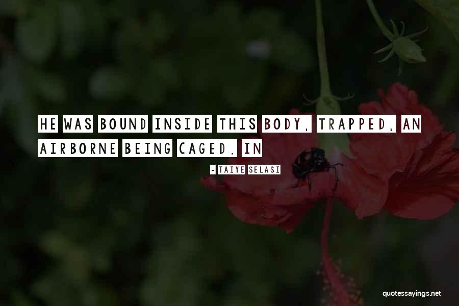 Being Trapped Quotes By Taiye Selasi