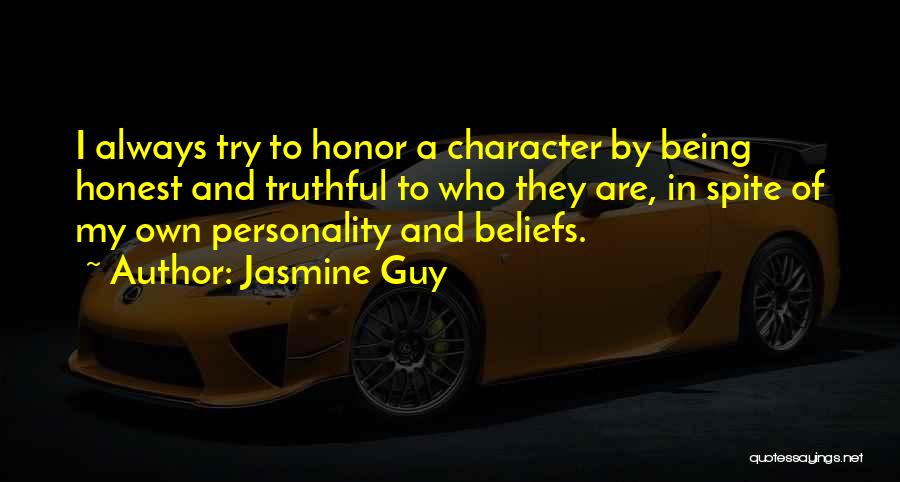 Being Truthful And Honest Quotes By Jasmine Guy