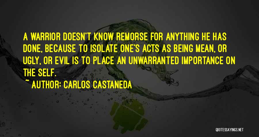 Being Ugly Quotes By Carlos Castaneda