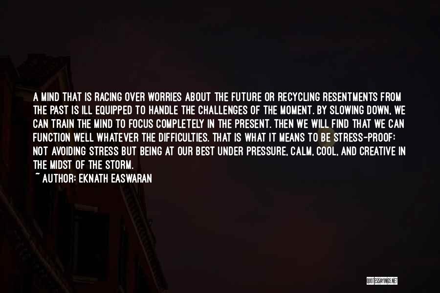 Being Under Pressure Quotes By Eknath Easwaran