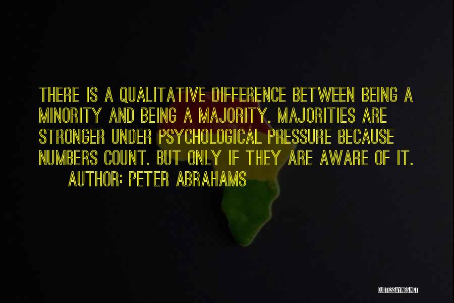 Being Under Pressure Quotes By Peter Abrahams