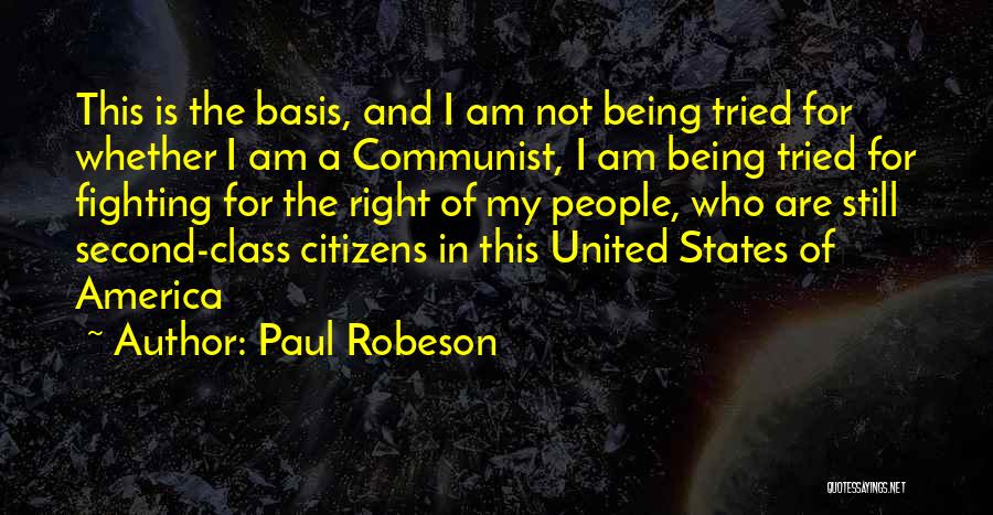 Being United Quotes By Paul Robeson