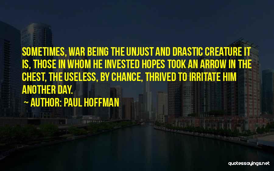 Being Useless Quotes By Paul Hoffman