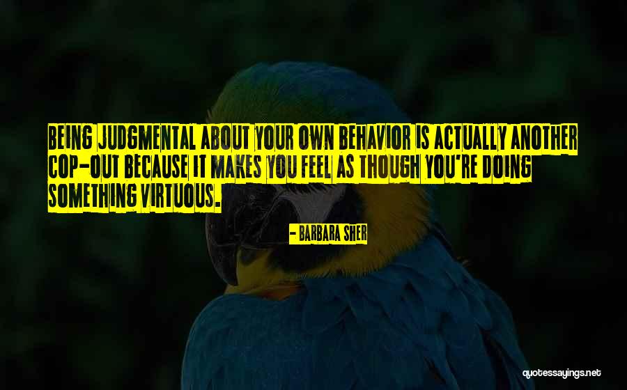 Being Virtuous Quotes By Barbara Sher