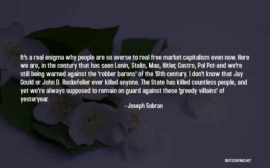 Being Warned Quotes By Joseph Sobran