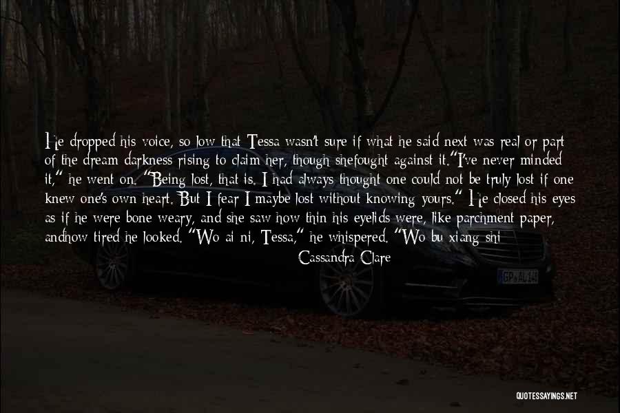 Being Weary Of Love Quotes By Cassandra Clare