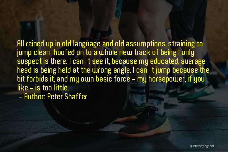 Being Well Educated Quotes By Peter Shaffer