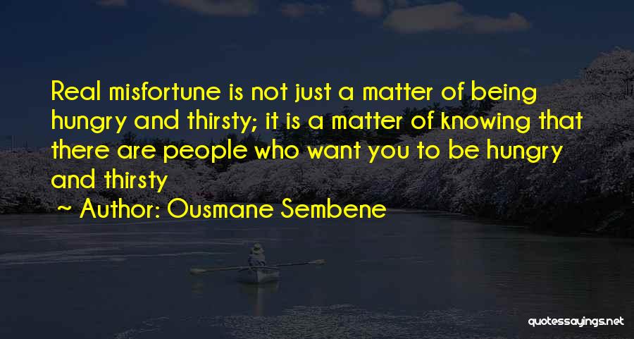 Being Who You Are Not Quotes By Ousmane Sembene
