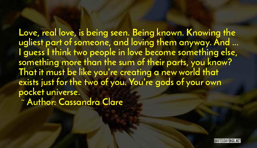 Being With Someone But Loving Someone Else Quotes By Cassandra Clare