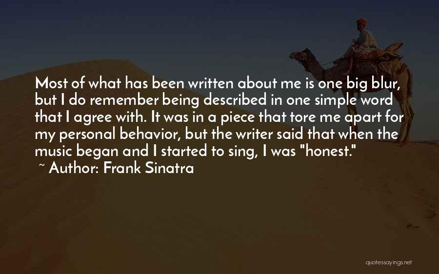Being Written Off Quotes By Frank Sinatra