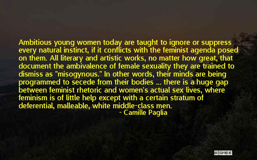 Being Young And Ambitious Quotes By Camille Paglia
