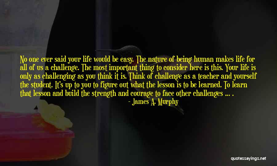 Being Your One And Only Quotes By James A. Murphy