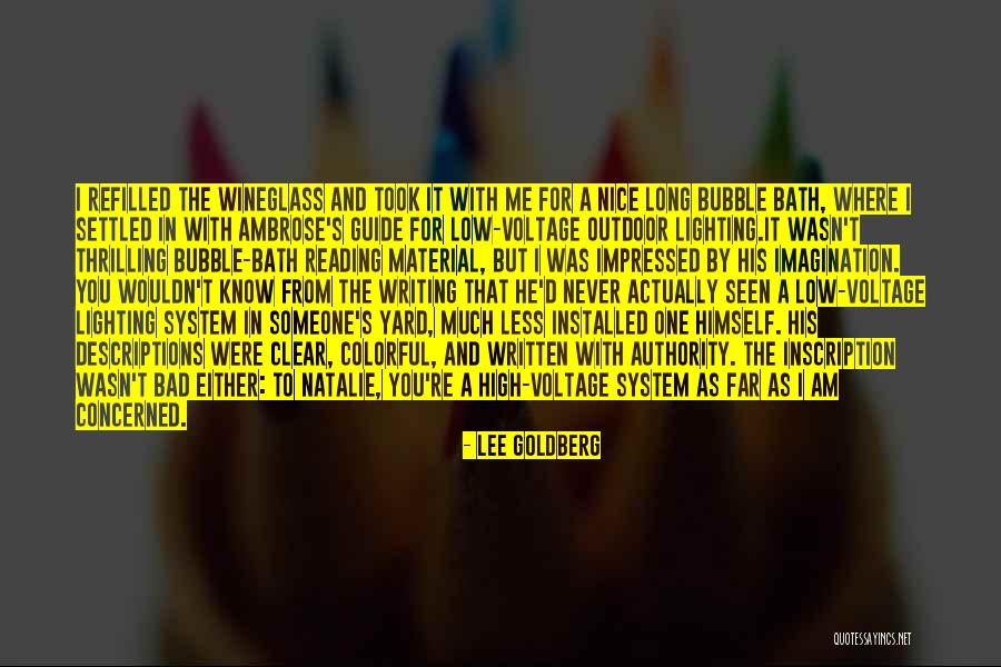 Bekommen Perfekt Quotes By Lee Goldberg Bekommen Perfekt Quotes By Lee Goldberg