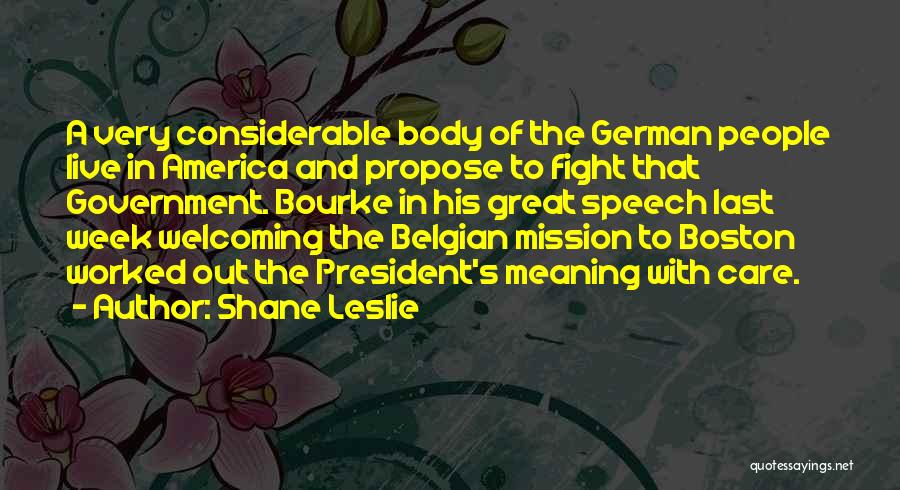 Belgian Quotes By Shane Leslie