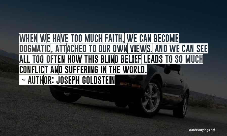 Belief And Faith Quotes By Joseph Goldstein