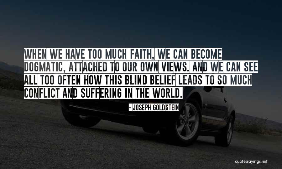 Belief And Faith Quotes By Joseph Goldstein