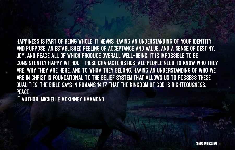 Belief In The Bible Quotes By Michelle McKinney Hammond