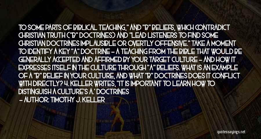 Belief In The Bible Quotes By Timothy J. Keller